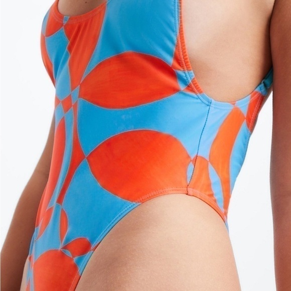 Fabletics Low Back One Piece Floral Geo Swimsuit in 3X NWT - Picture 3 of 9